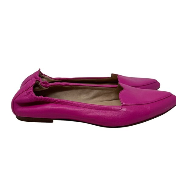 French Sole New York FS/NY hot pink leather Claudia Heart Ballet Flats size 8.5 - Picture 3 of 14